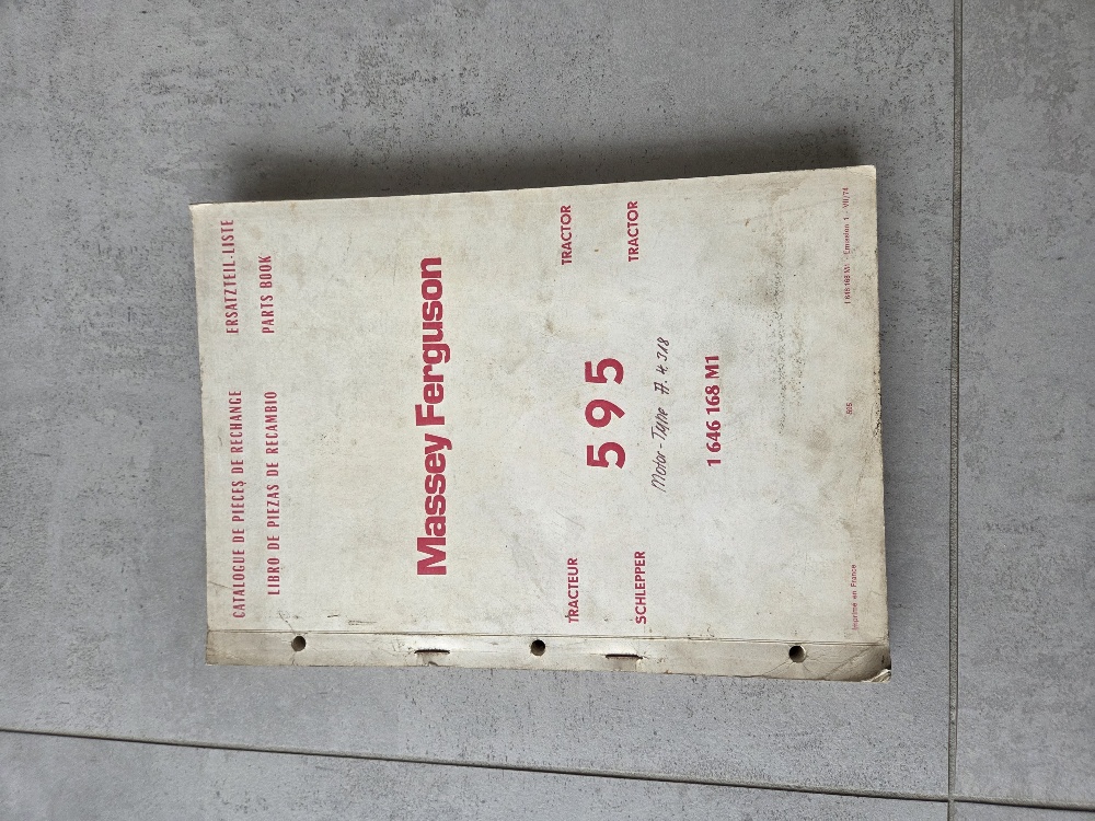 Ersatzteilliste original MF 595