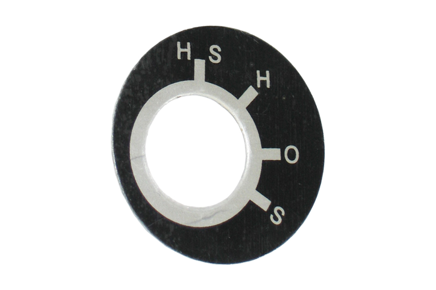 Anweisungs - Schild für Glühstartschalter