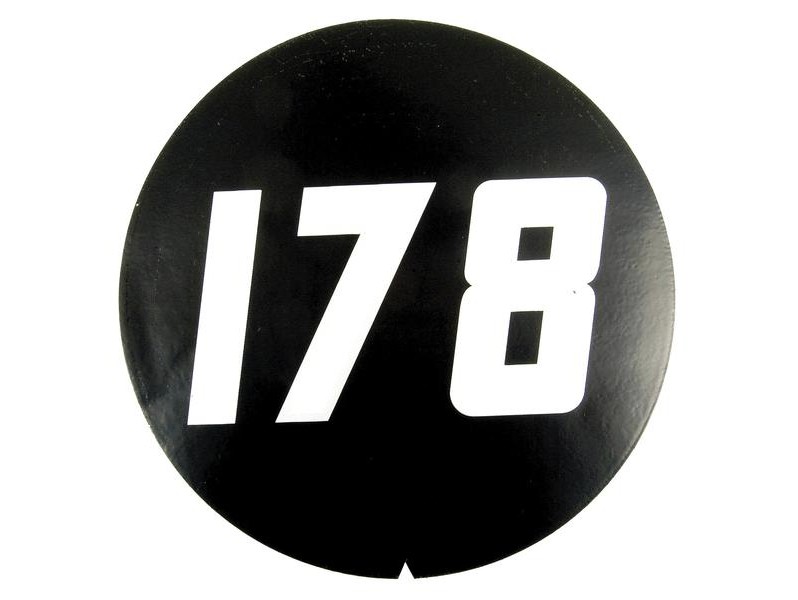 Aufkleber für Typenschild MF 178