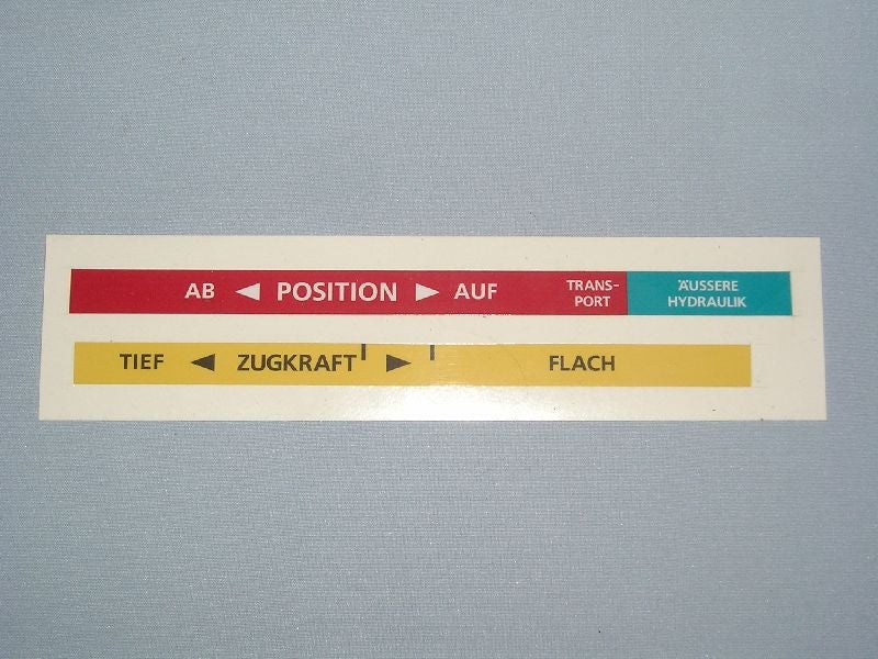 Hydrauliksegment Aufkleber