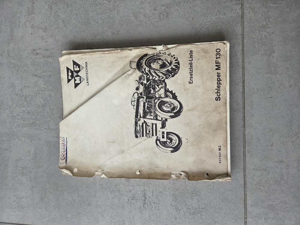 Ersatzteilliste original MF 130