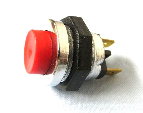 Druckschalter - Hupenknopf Chrom