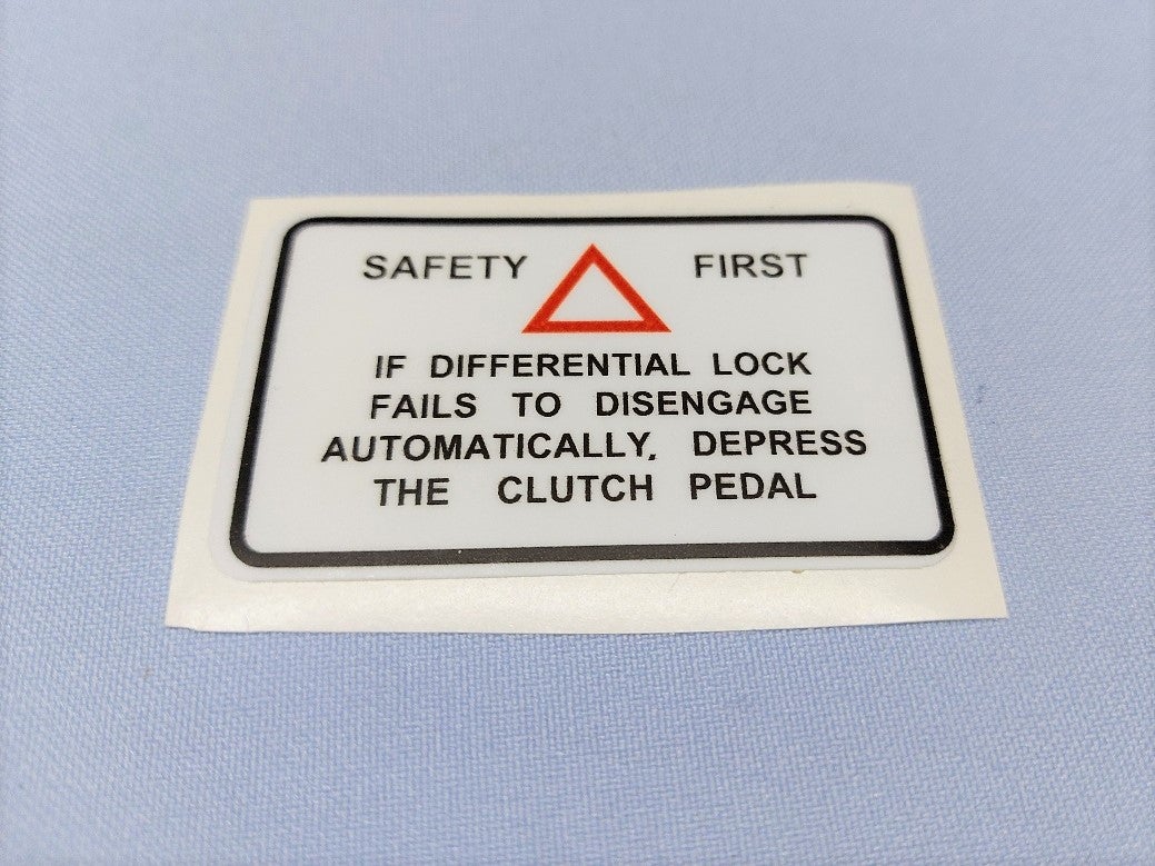 Safety First Aufkleber