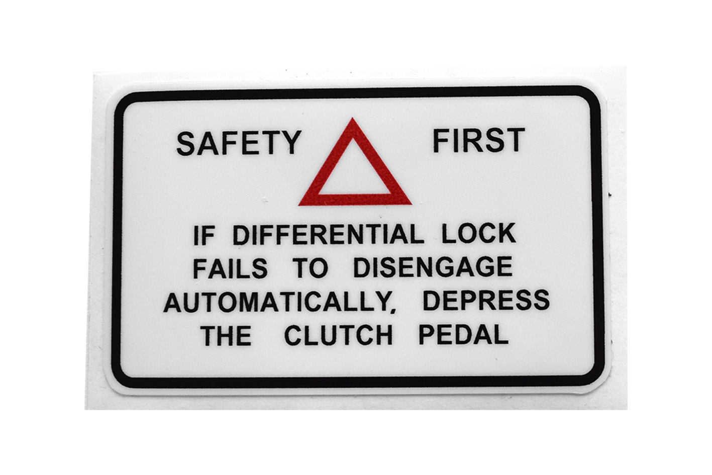 Safety First Aufkleber